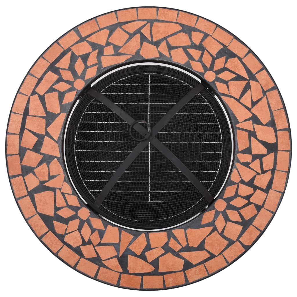 mosaic-fire-pit-table-terracotta-68-cm-ceramic At Willow and Wine