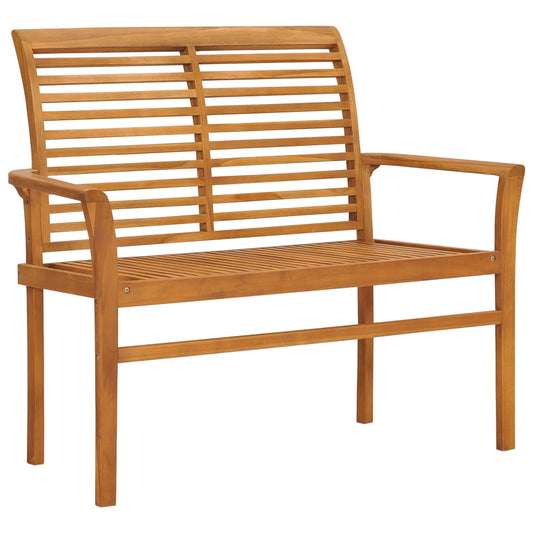 vidaXL Garden Bench 112 cm Solid Teak Wood at Willow and Wine!