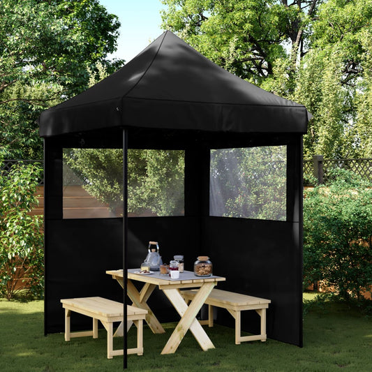 foldable-party-tent-pop-up-with-2-sidewalls-black-928025 At Willow and Wine