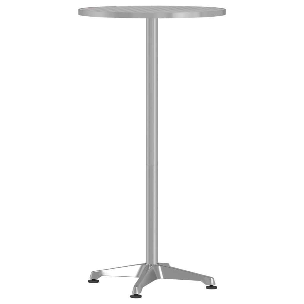 vidaXL Outdoor Bar Table Height Adjustable ��59.5x70/114.5 cm Aluminium