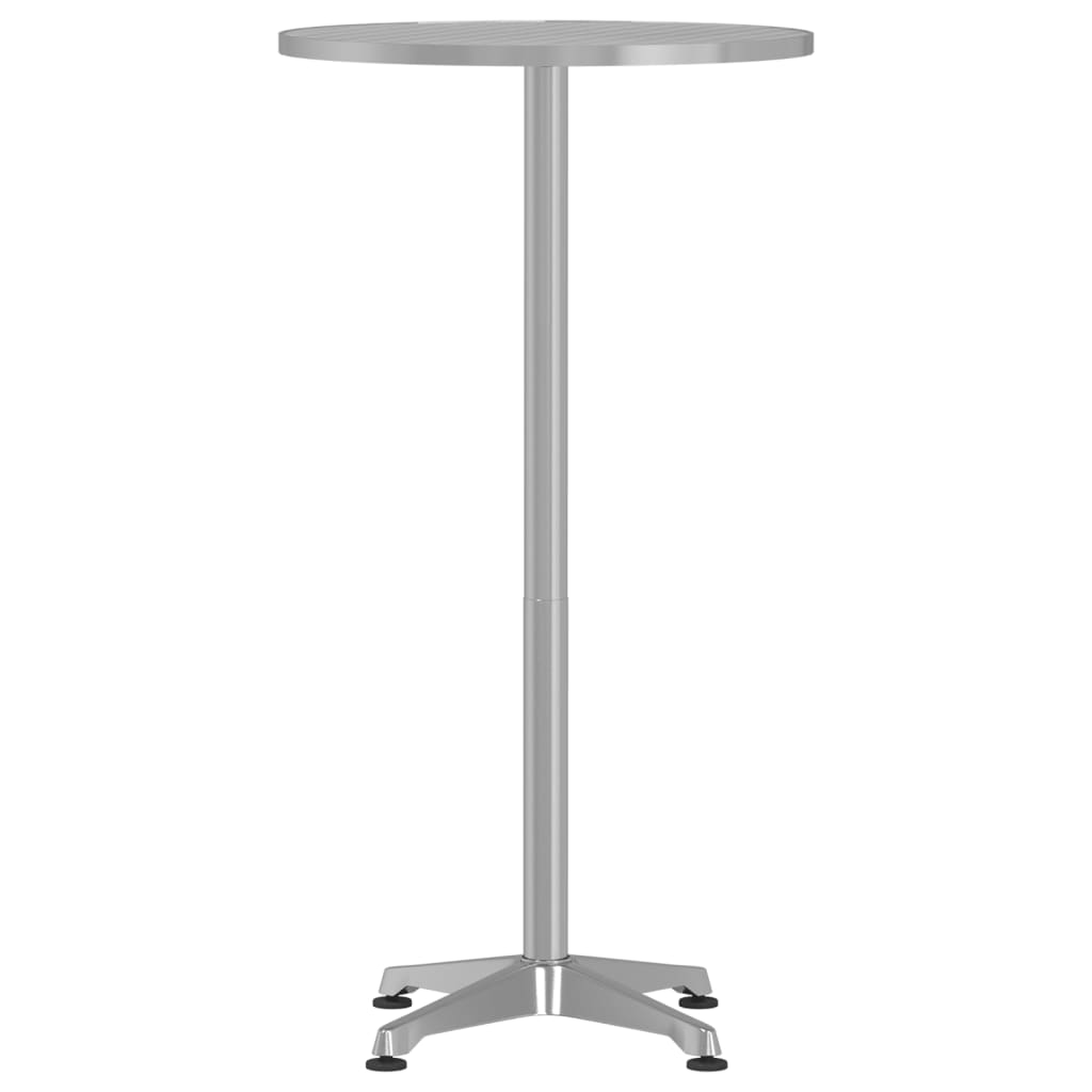 vidaXL Outdoor Bar Table Height Adjustable ��59.5x70/114.5 cm Aluminium