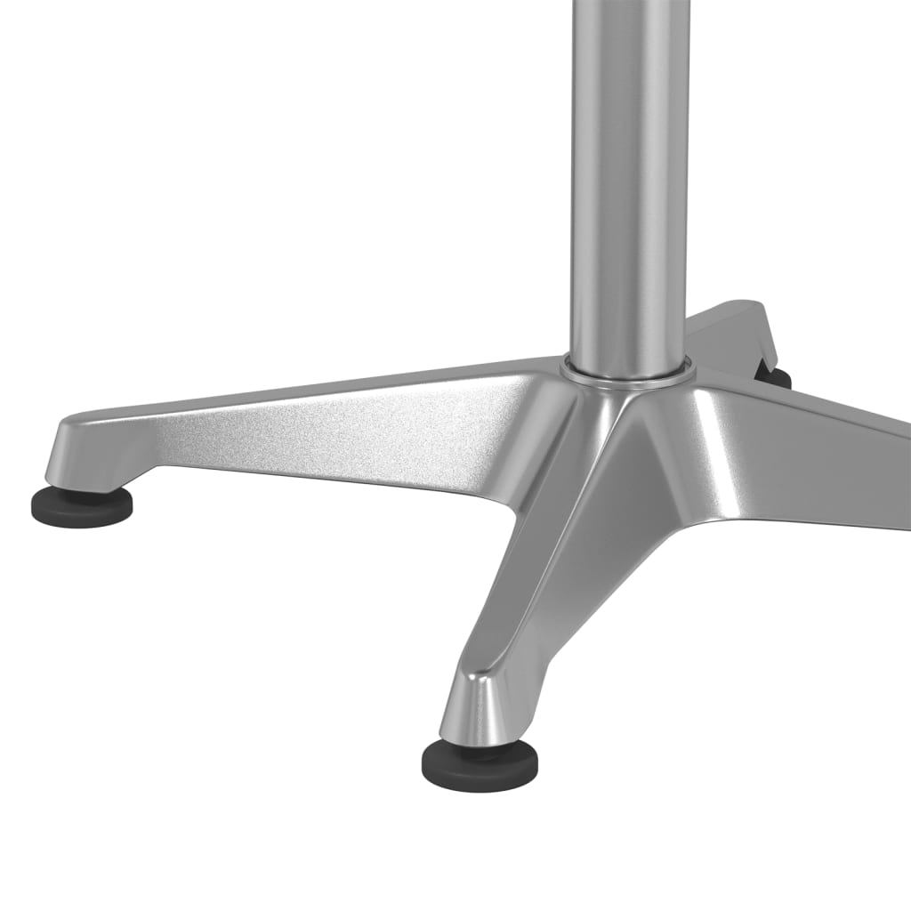 vidaXL Outdoor Bar Table Height Adjustable ��59.5x70/114.5 cm Aluminium