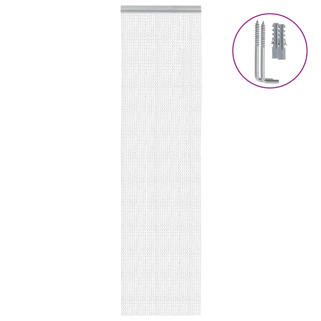 vidaXL Chain Door Fly Screen 56x202 cm Aluminium