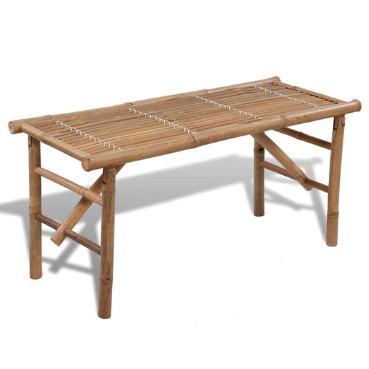 folding-garden-bench-118-cm-bamboo At Willow and Wine