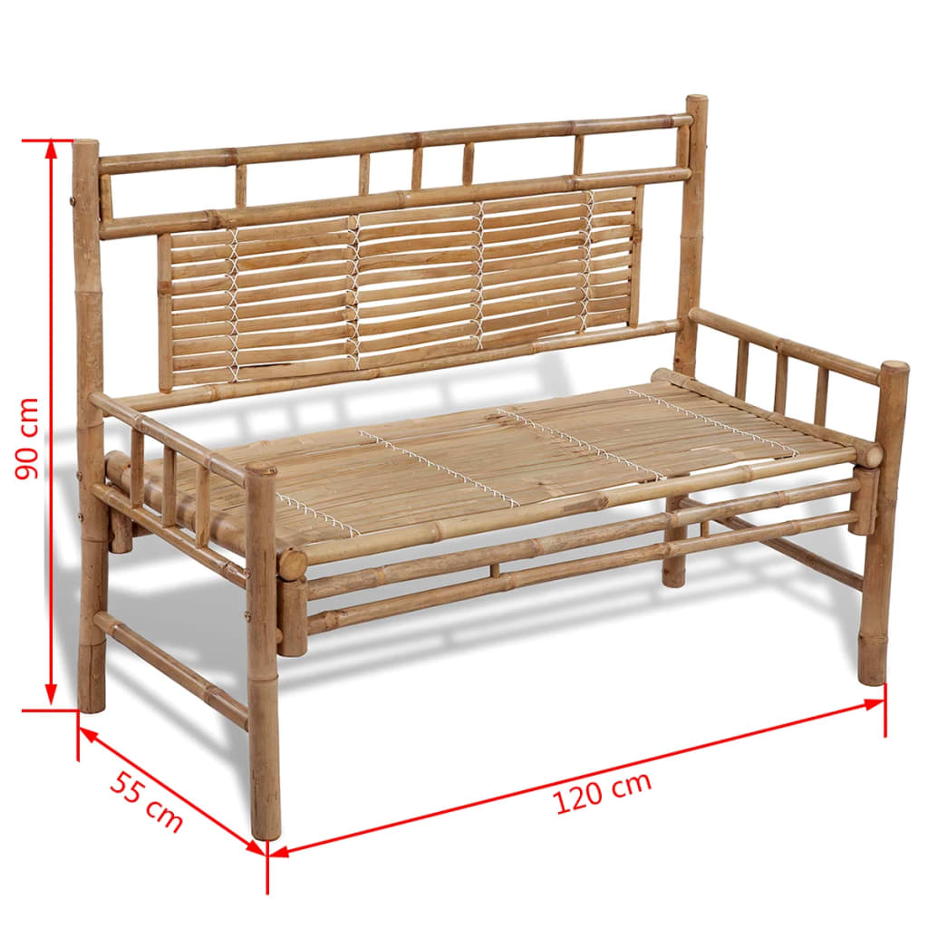 garden-bench-120-cm-bamboo At Willow and Wine