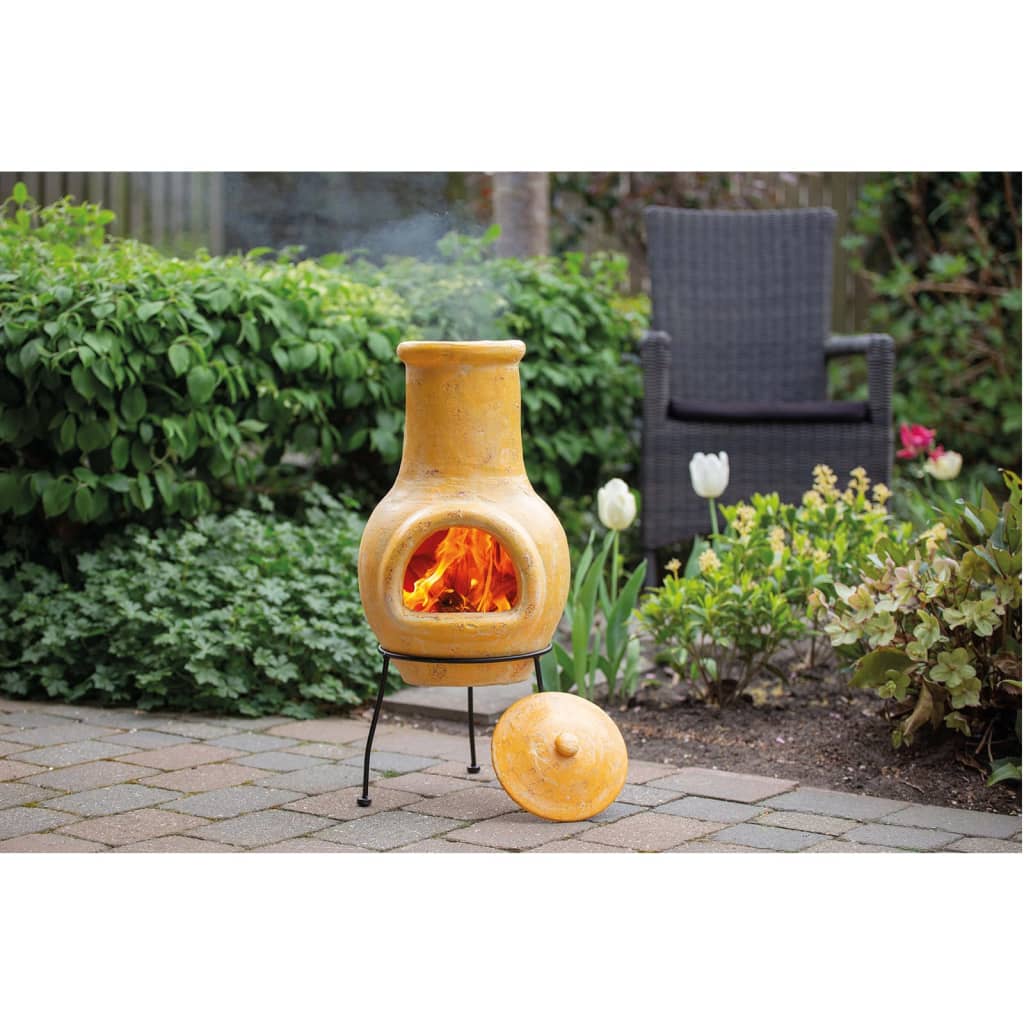 redfire-fireplace-tampico-yellow-31x31x68-cm-clay At Willow and Wine