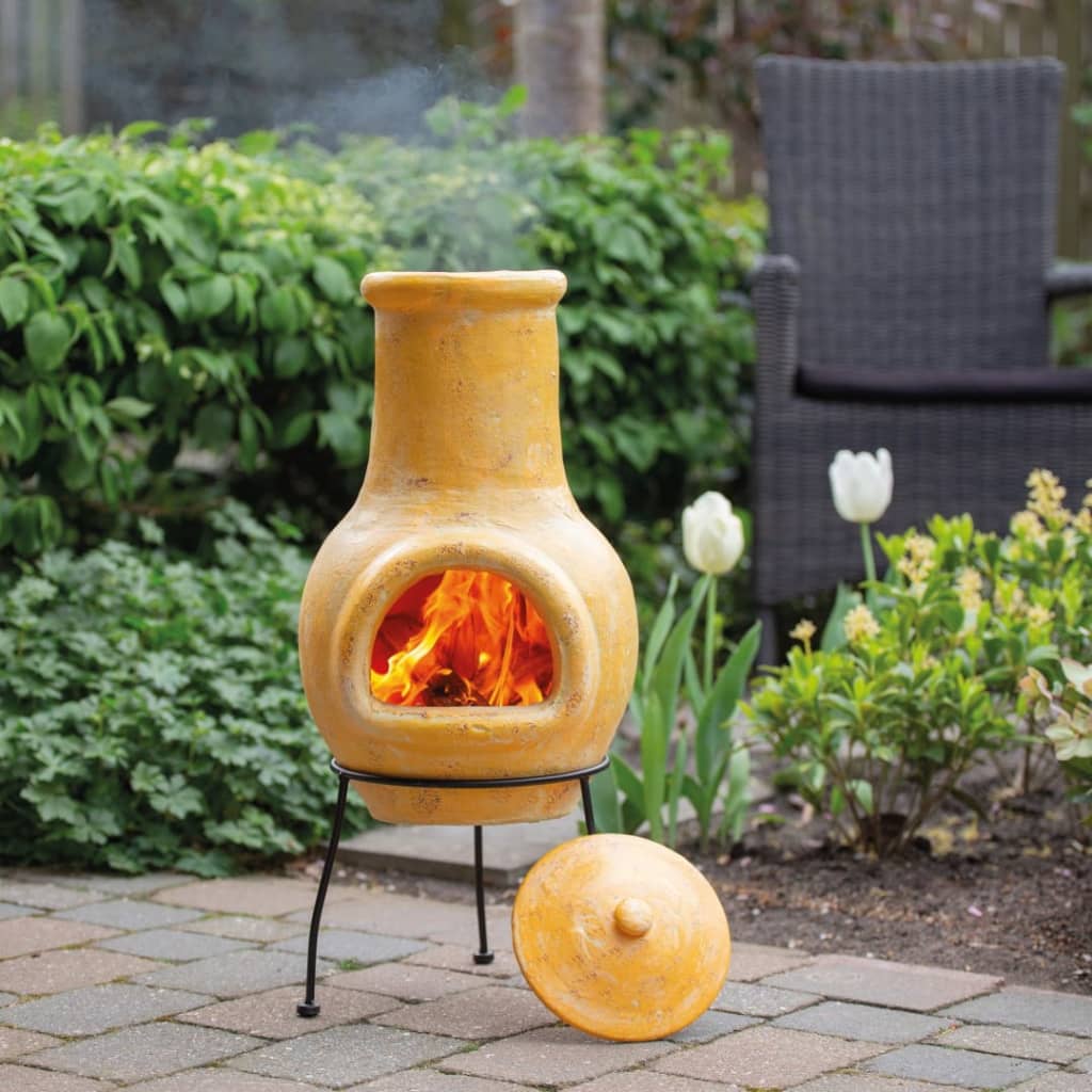 redfire-fireplace-tampico-yellow-31x31x68-cm-clay At Willow and Wine