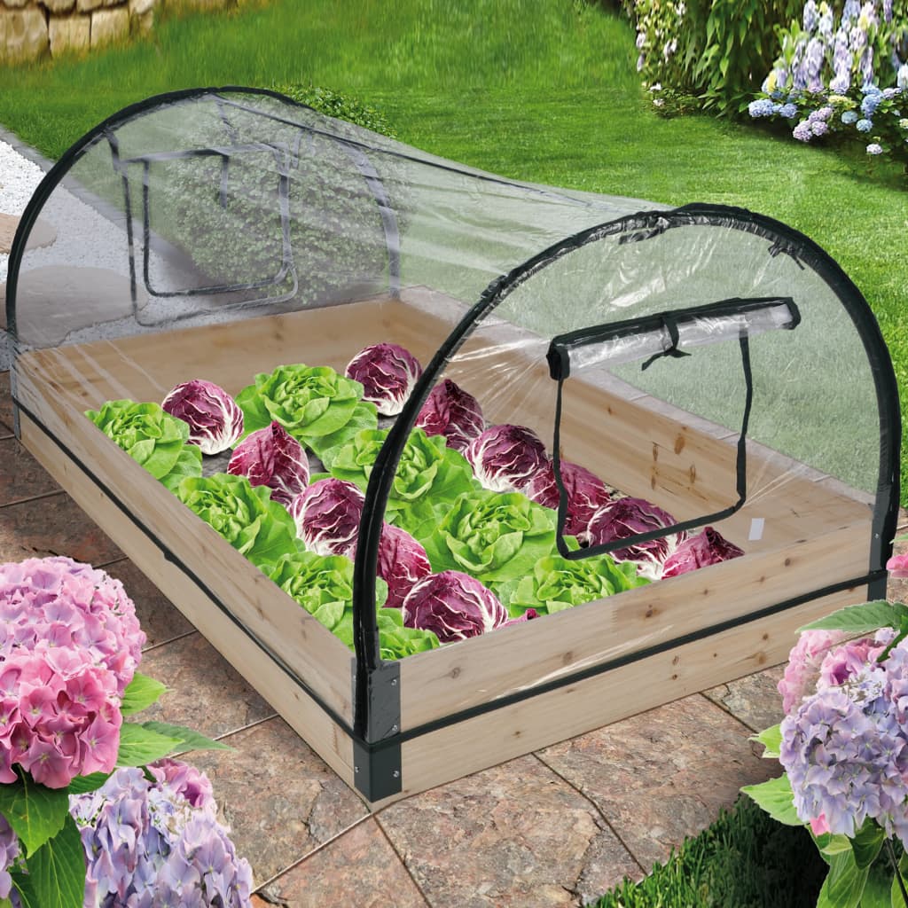 HI Greenhouse With Wooden Frame 120x80x50 cm