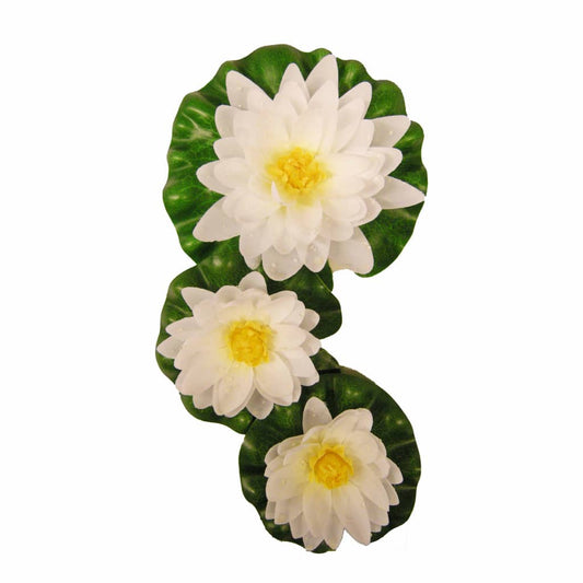ubbink-3-piece-decorative-water-lilies-set-white At Willow and Wine