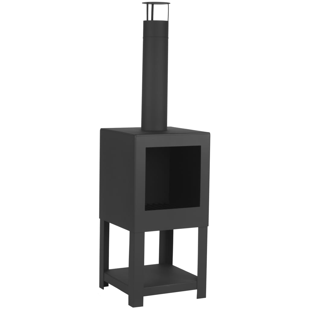 esschert-design-outdoor-fireplace-with-firewood-storage-black-ff410-919920 At Willow and Wine!