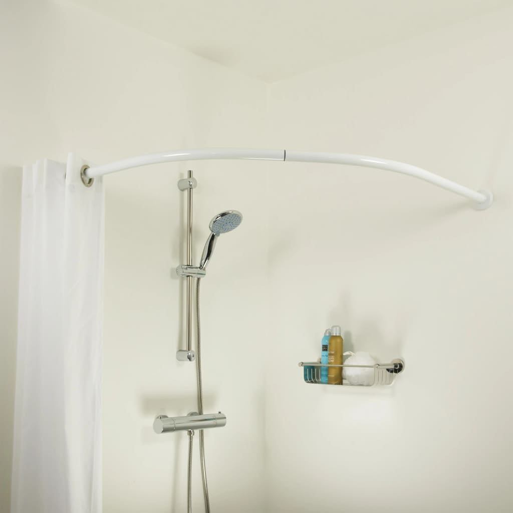 sealskin-curved-shower-curtain-rod-white At Willow and Wine