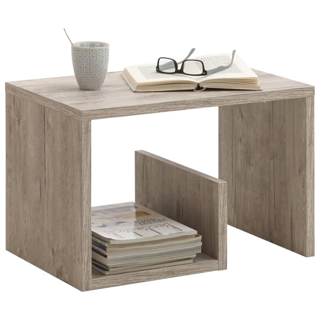 FMD Coffee Table 2-in-1 59.1x35.8x37.8 cm White