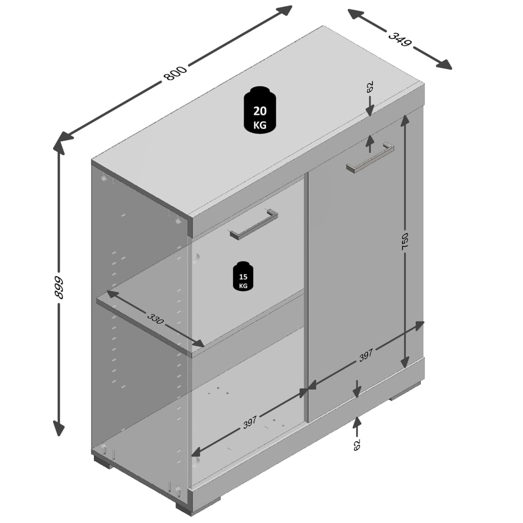 fmd-dresser-with-2-doors-80x34-9x89-9-cm-oak-932219 At Willow and Wine!