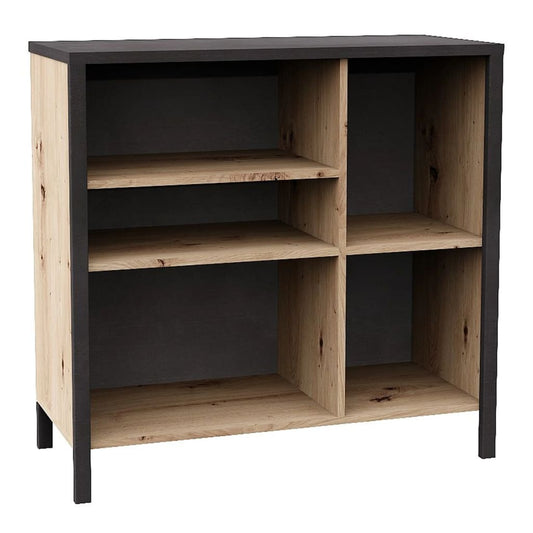 fmd-dresser-with-5-open-compartments-artisan-oak-steel-dark At Willow and Wine