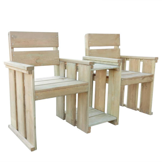 2-seater-garden-bench-150-cm-impregnated-pinewood At Willow and Wine