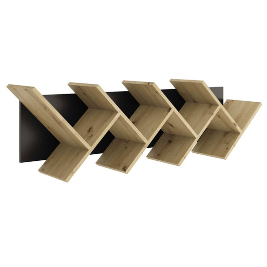 fmd-hanging-geometric-bookshelf-oak-and-black At Willow and Wine