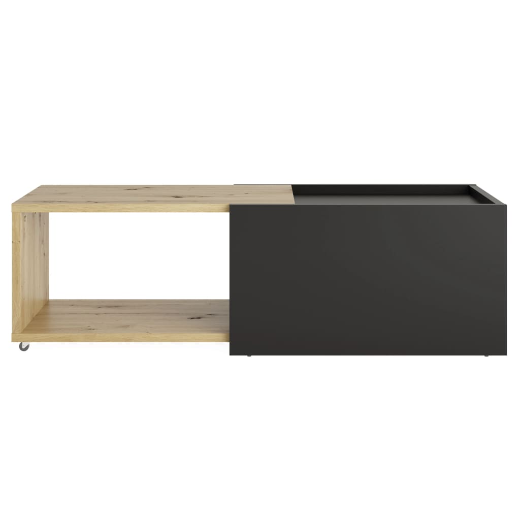 fmd-extendable-coffee-table-artisan-oak-and-black At Willow and Wine