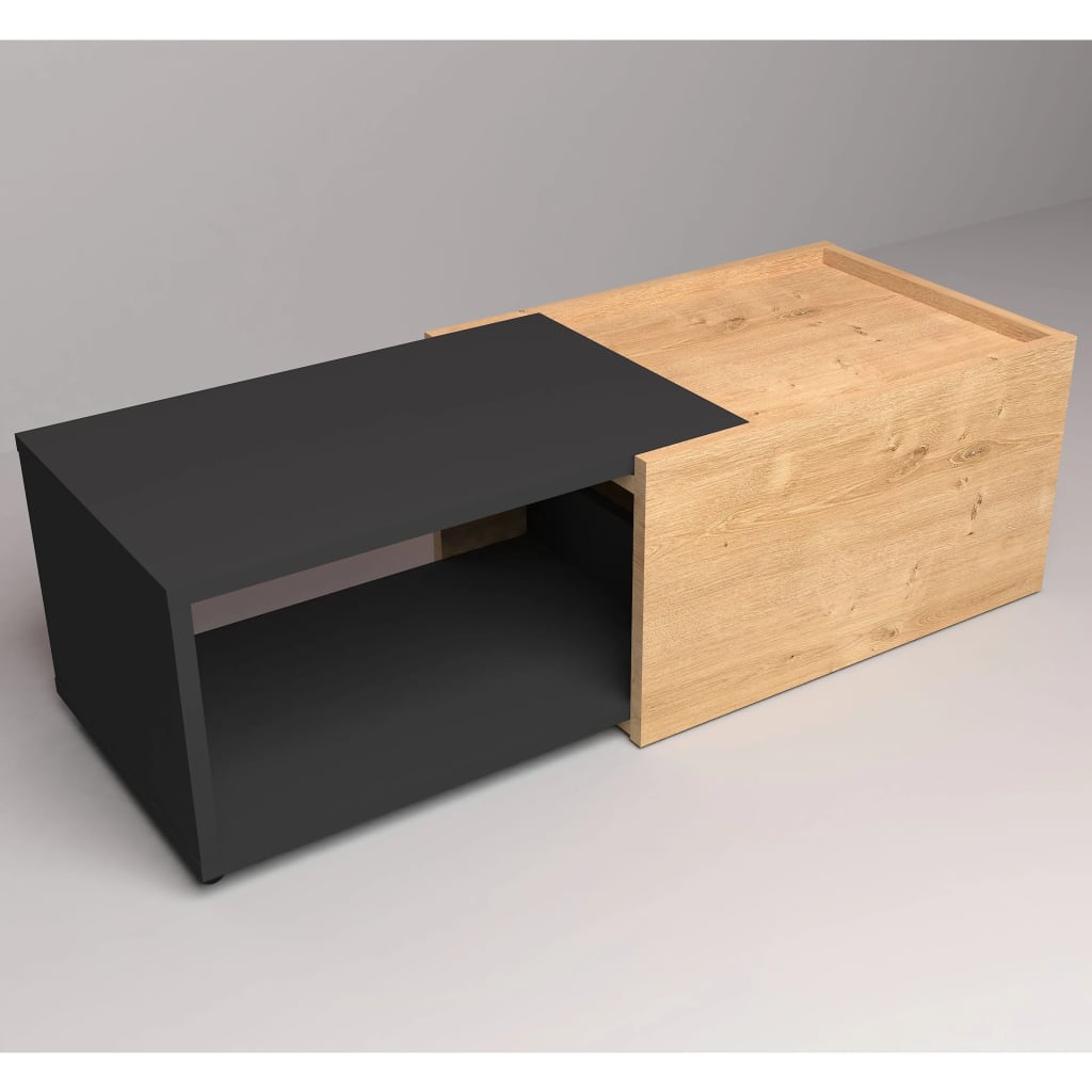 fmd-extendable-coffee-table-artisan-oak-and-black At Willow and Wine