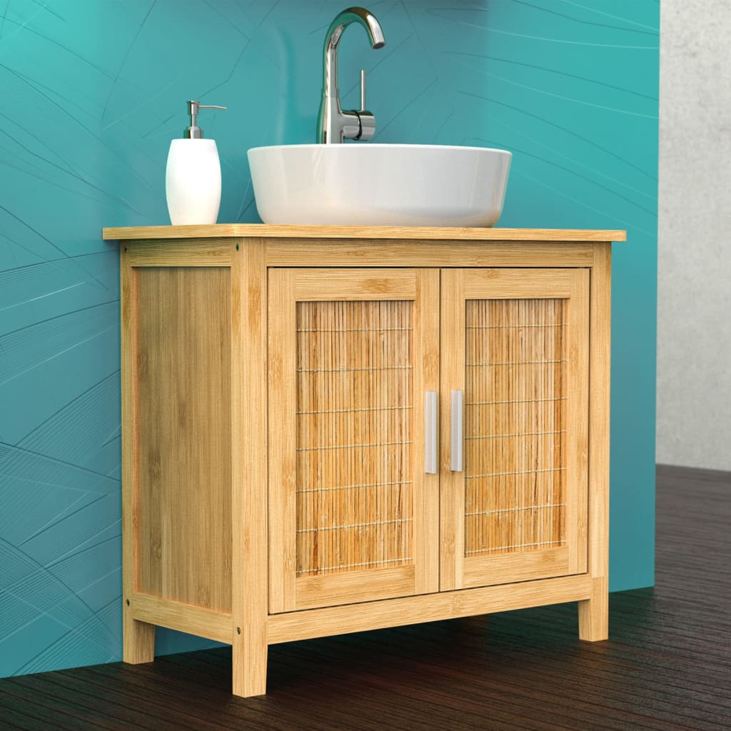 eisl-bathroom-base-cabinet-bamboo-67x28x60-cm At Willow and Wine