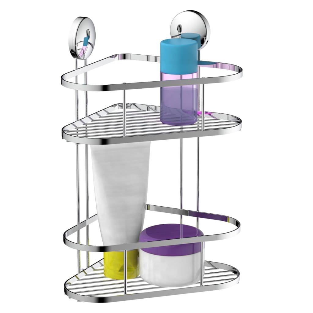 eisl-shower-corner-rack-chrome-22x18x35-cm At Willow and Wine