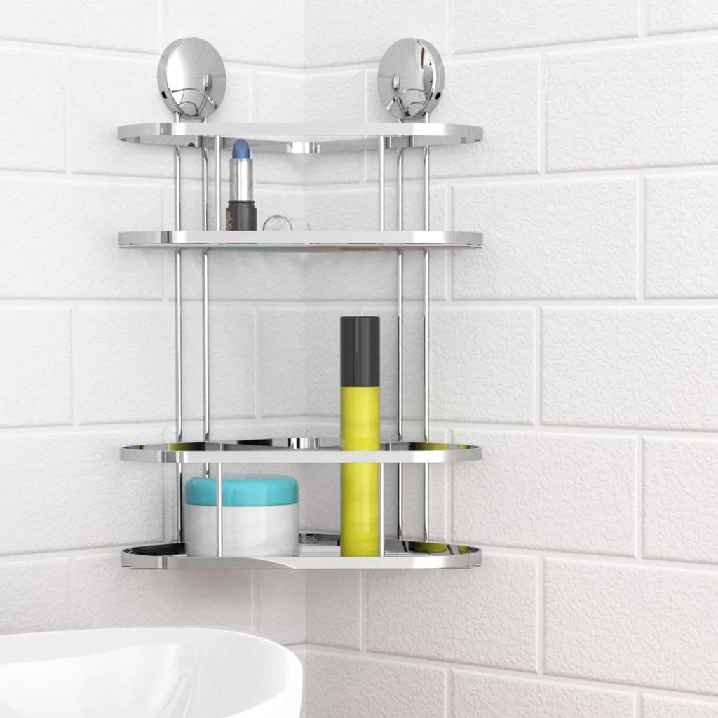 eisl-shower-corner-rack-chrome-22x18x35-cm At Willow and Wine