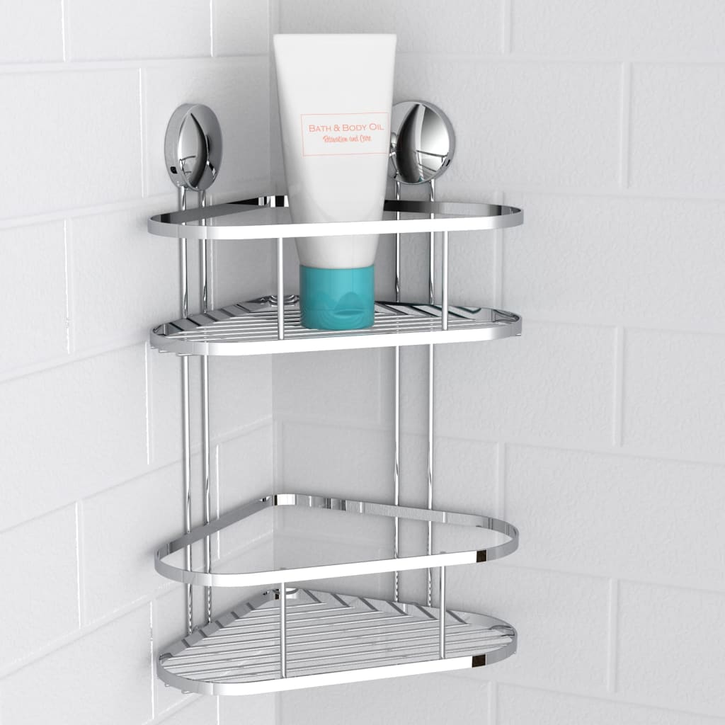 eisl-shower-corner-rack-chrome-22x18x35-cm At Willow and Wine