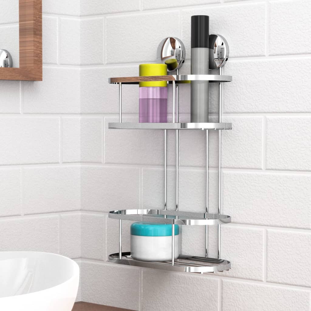 eisl-shower-corner-rack-chrome-22x11x34-cm-920019 At Willow and Wine!