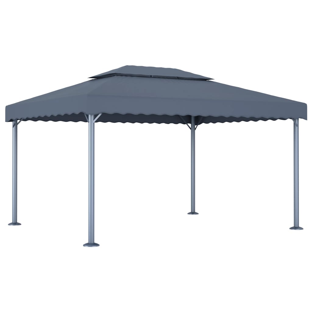 vidaXL Gazebo 400x300 cm Cream Aluminium