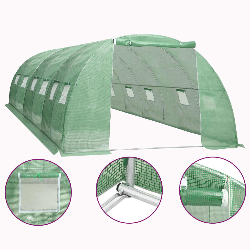 vidaXL Greenhouse 6 m² 3x2x2 m