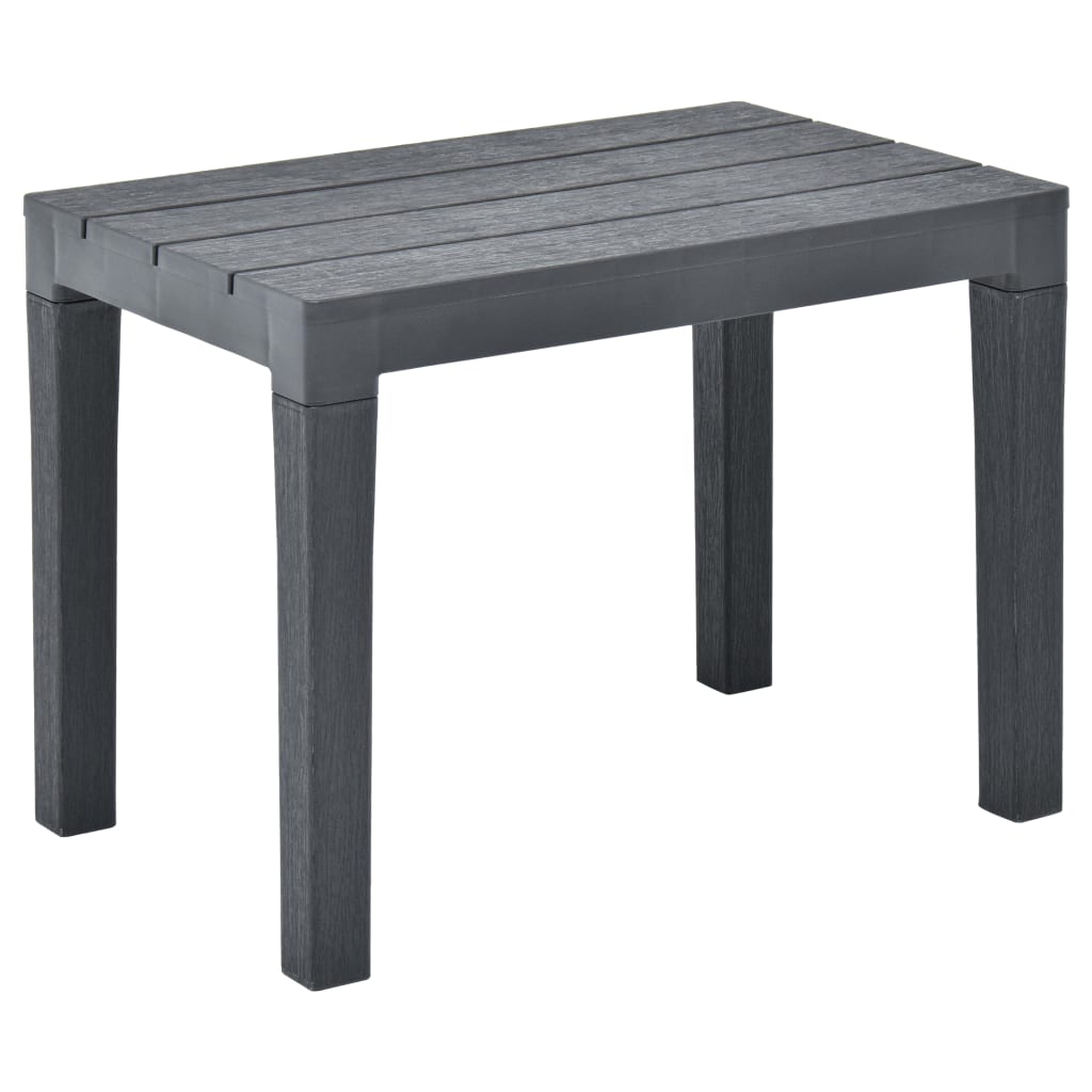 vidaXL Garden Benches 2 pcs Anthracite Plastic