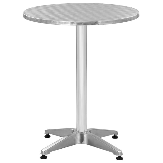 vidaXL Garden Table Silver 60x70 cm Aluminium at Willow and Wine!