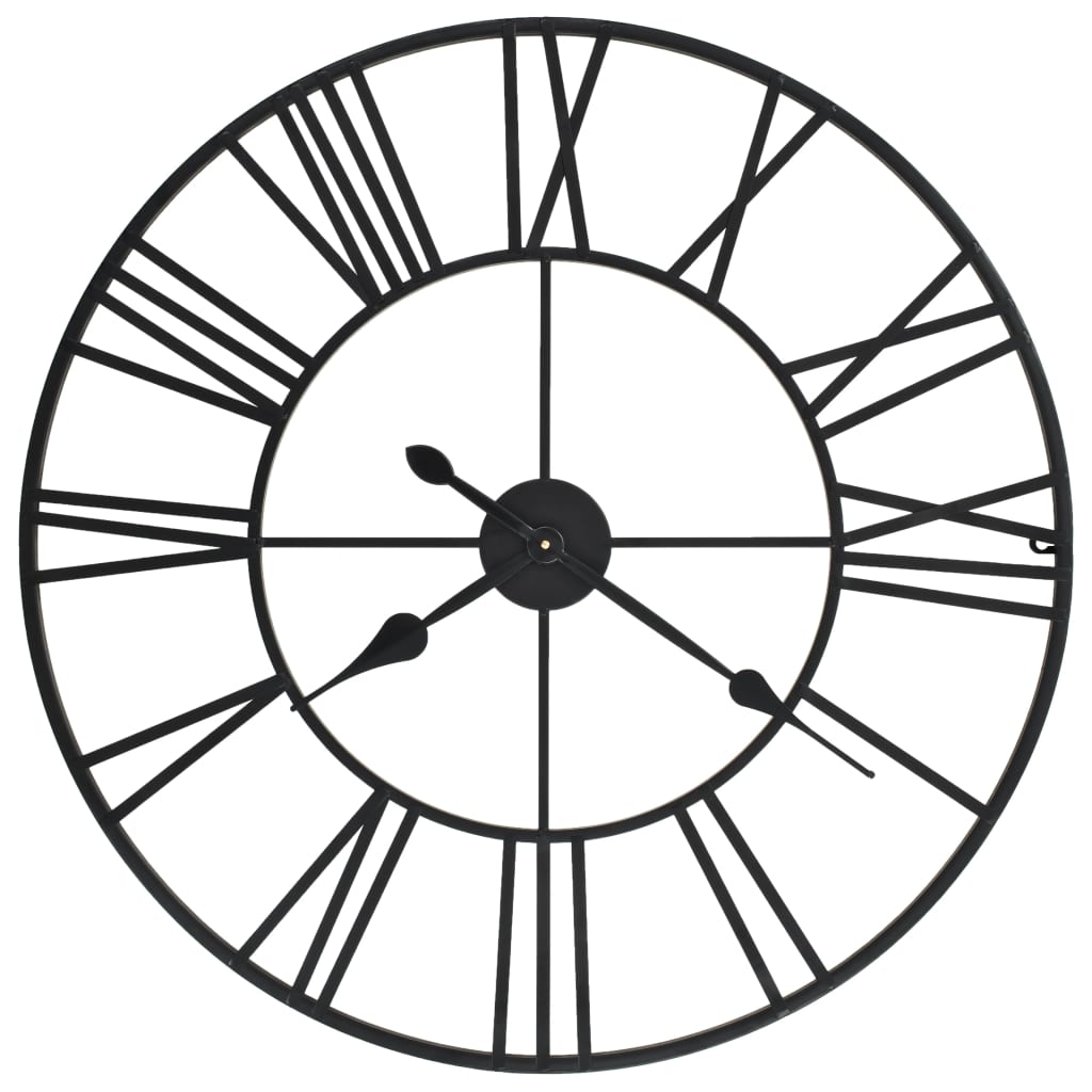 vidaXL Vintage Wall Clock with Quartz Movement Metal 80 cm XXL at Willow and Wine!