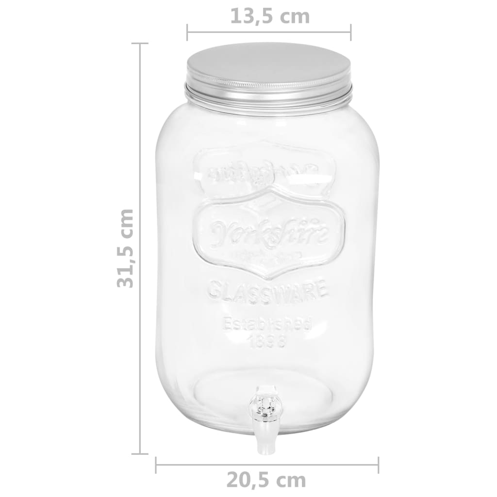 beverage-dispensers-2-pcs-8050-ml-glass At Willow and Wine