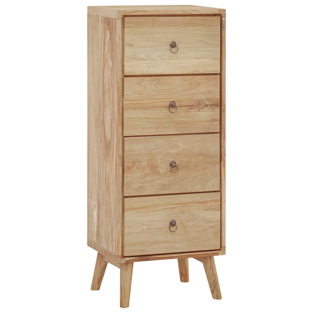 vidaXL Chest of Drawers 40x30x100 cm Solid Wood Teak at Willow and Wine!