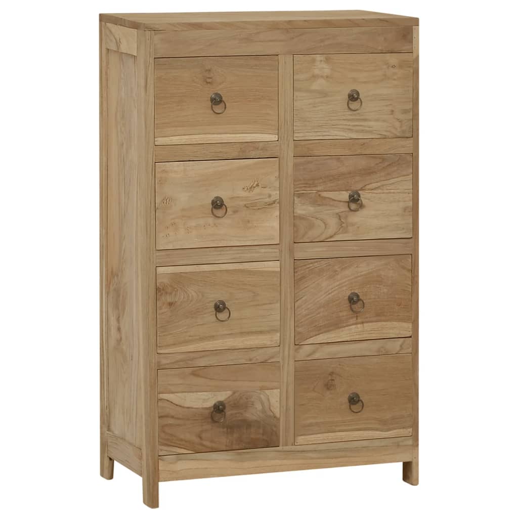 vidaXL Chest of Drawers 55x30x90 cm Solid Wood Teak at Willow and Wine!