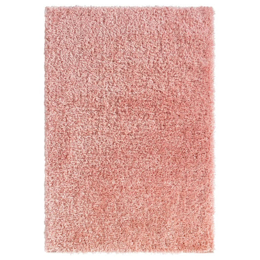 vidaXL High Pile Shaggy Rug Pink 160x230 cm 50 mm