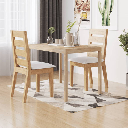 vidaXL Dining Table 110x70x75 cm Solid Wood Acacia at Willow and Wine!