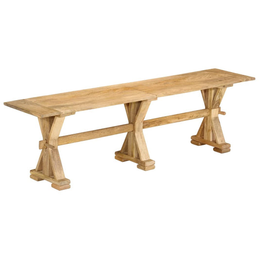 vidaXL Bench 160x35x45 cm Solid Wood Mango at Willow and Wine!