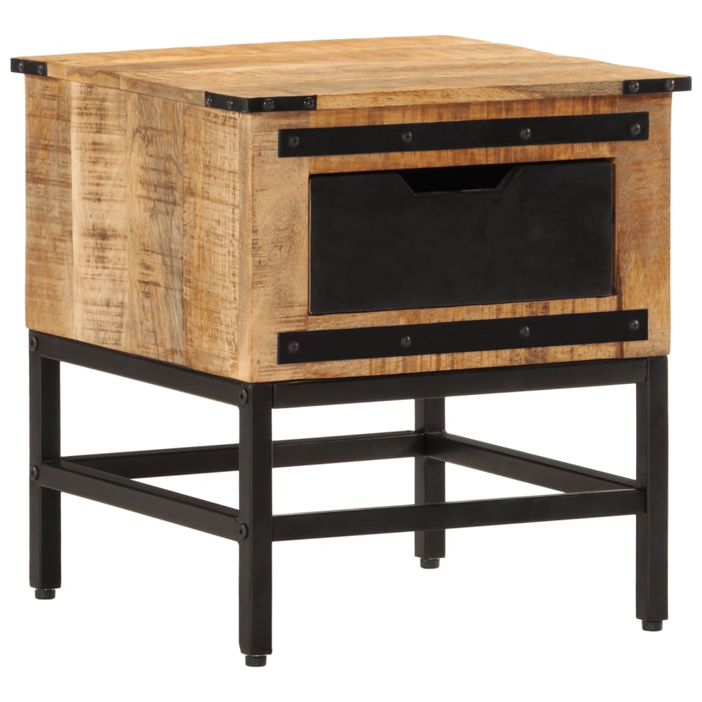 vidaXL Bedside Cabinet 40x40x45 cm Solid Wood Mango at Willow and Wine!