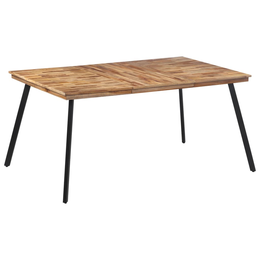 vidaXL Dining Table 169x98.5x76 cm Solid Wood Teak at Willow and Wine!