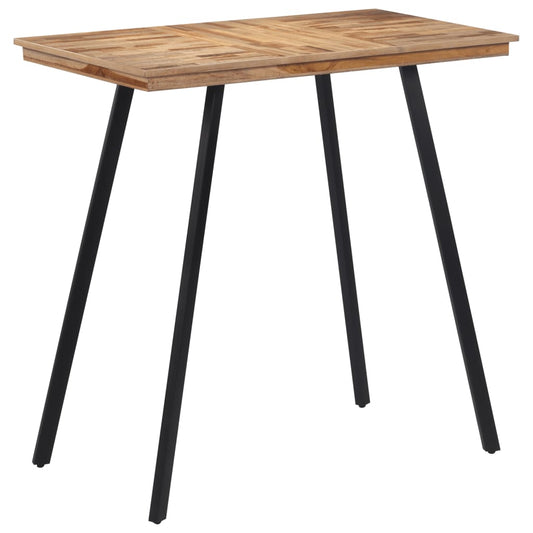 vidaXL Bar Table 110x55x105 cm Solid Wood Teak at Willow and Wine!