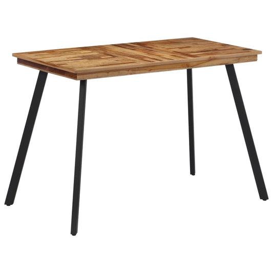 vidaXL Dining Table 120x62x76 cm Solid Wood Teak at Willow and Wine!