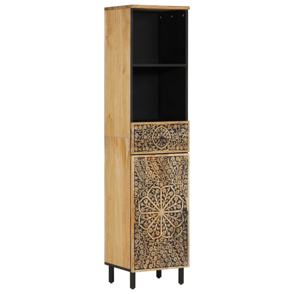 vidaXL Bathroom Cabinet 38x33x160 cm Solid Wood Mango at Willow and Wine!