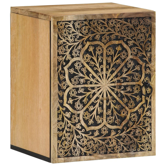 vidaXL Bathroom Wall Cabinet 38x33x48 cm Solid Wood Mango at Willow and Wine!