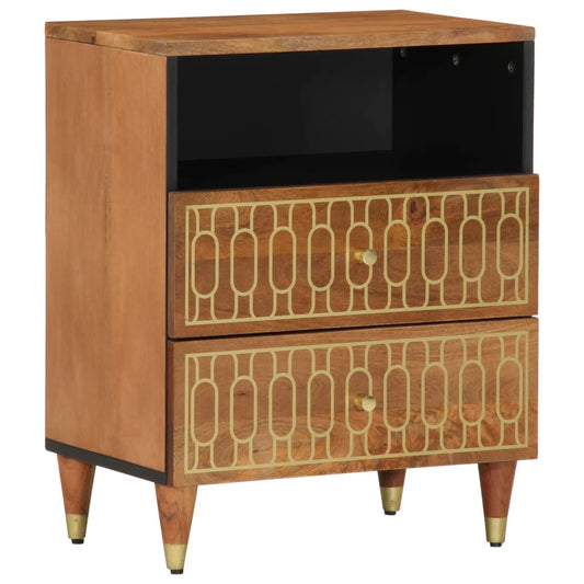 vidaXL Bedside Cabinet 50x33x62 cm Solid Wood Mango