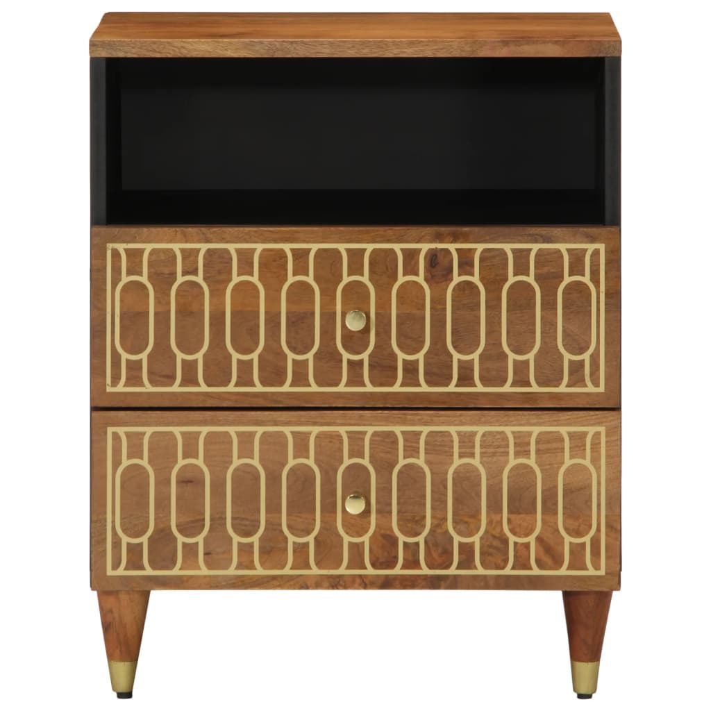 vidaXL Bedside Cabinet 50x33x62 cm Solid Wood Mango