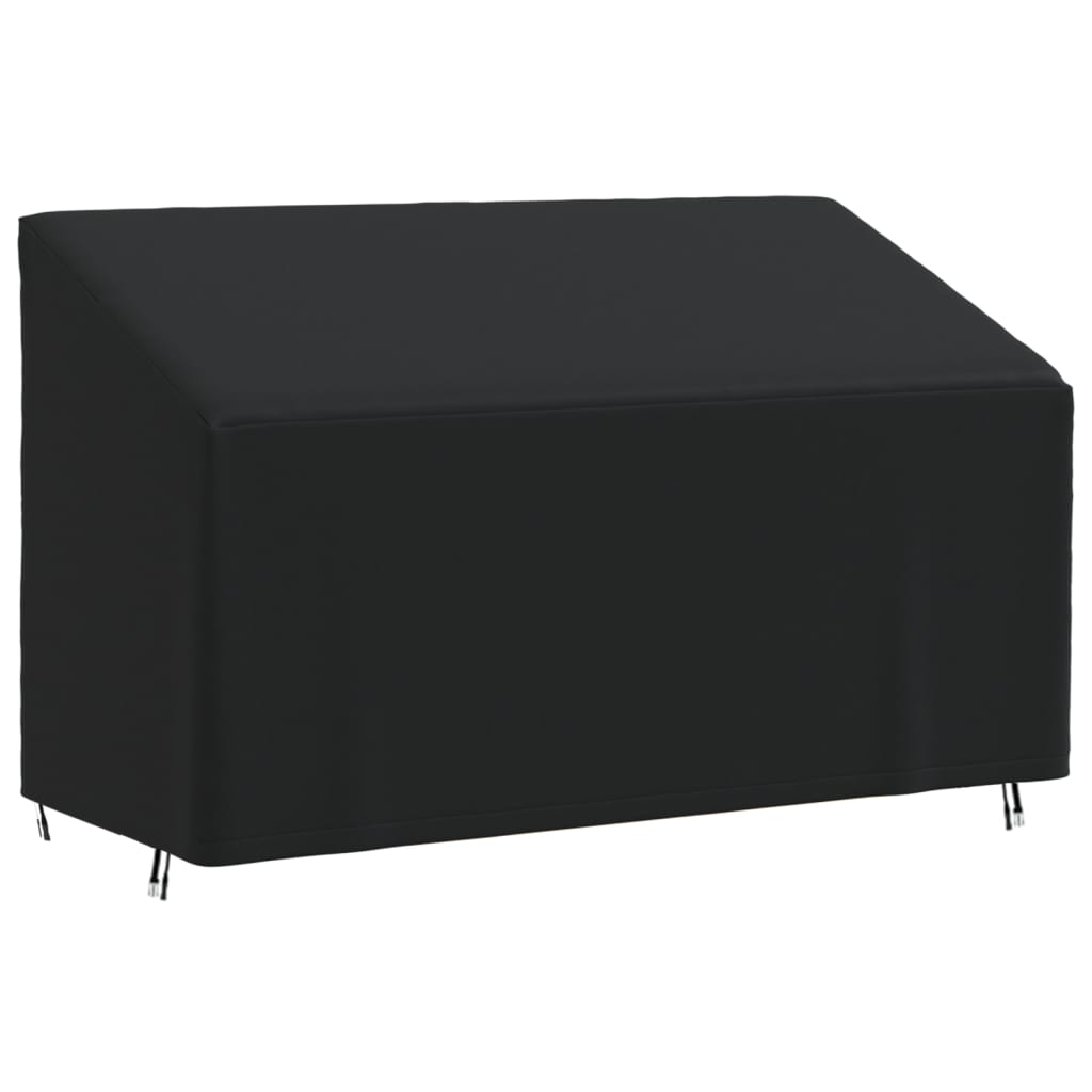 vidaXL 3-Seater Bench Cover Black 165x70x65/94 cm 420D Oxford at Willow and Wine!