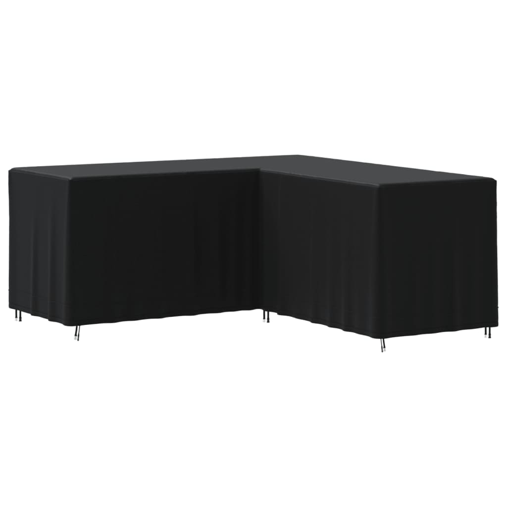 vidaXL L-shaped Sofa Cover Black 215x215x80 cm 420D Oxford at Willow and Wine!