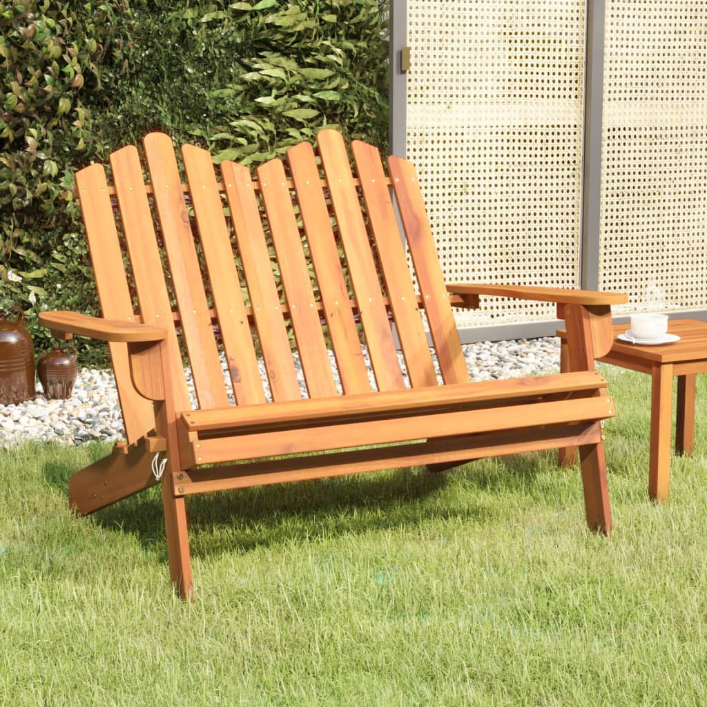 vidaXL Adirondack Garden Bench 126 cm Solid Wood Acacia at Willow and Wine!