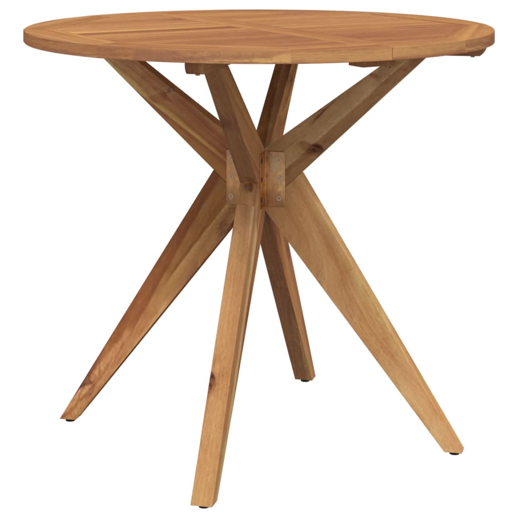 vidaXL Garden Table Round ��85x75 cm Solid Wood Acacia